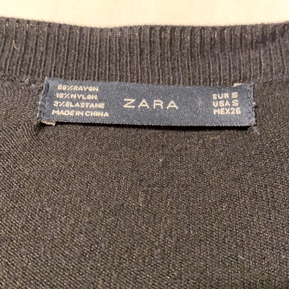 Zara Mother-of-pearl Button-up Knit Cardigan - Picture 4 of 6